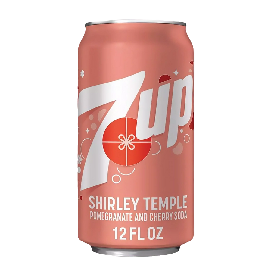 7-UP Shirley Temple Pomegranate and Cherry Soda 355ml