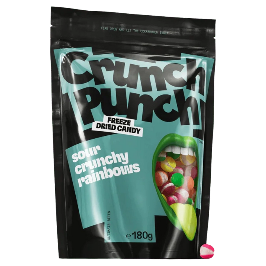Crunch Punch Freeze Dried Sour Crunchy Rainbows 100g