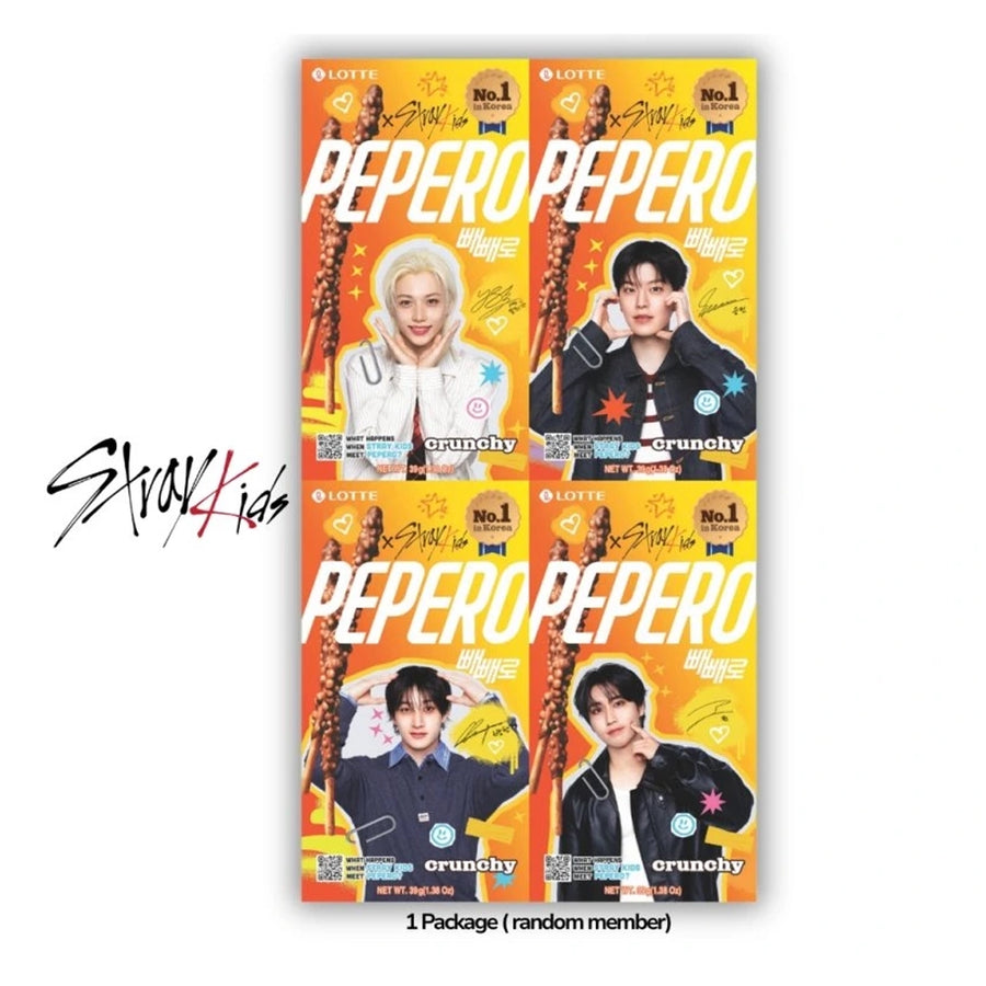 Lotte Pepero Stray Kids Crunchy Flavor Sticks 39g