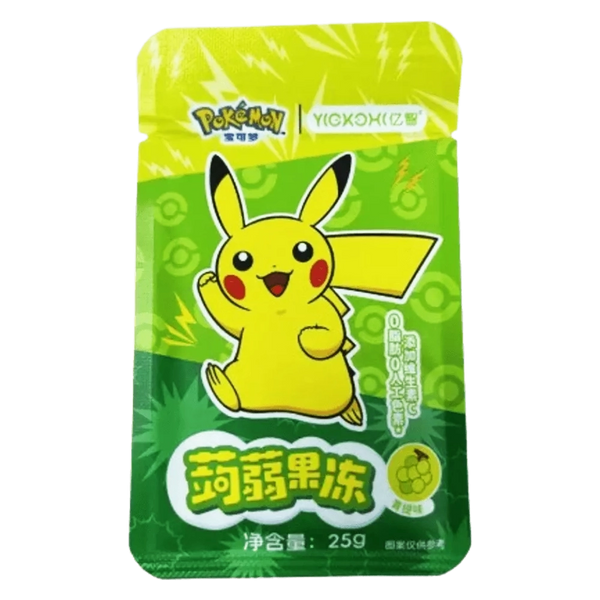 Pokemon Jelly Green Grape Flavor 25g