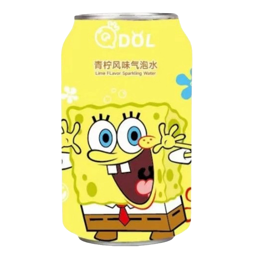 Qdol Spongebob Squarepants Lime Flavor Soda 330ml