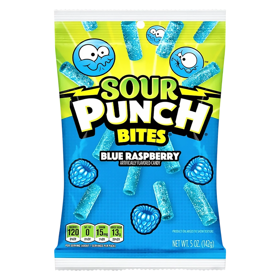 Sour Punch Bites Blue Raspberry 142g
