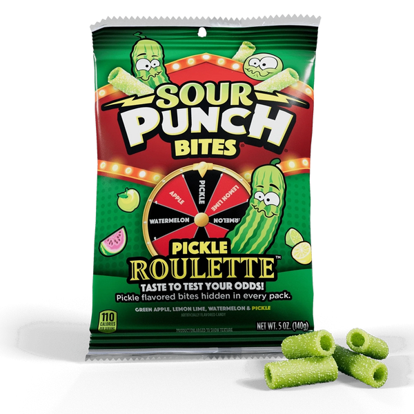 Sour Punch Bites Pickle Roulette 140g
