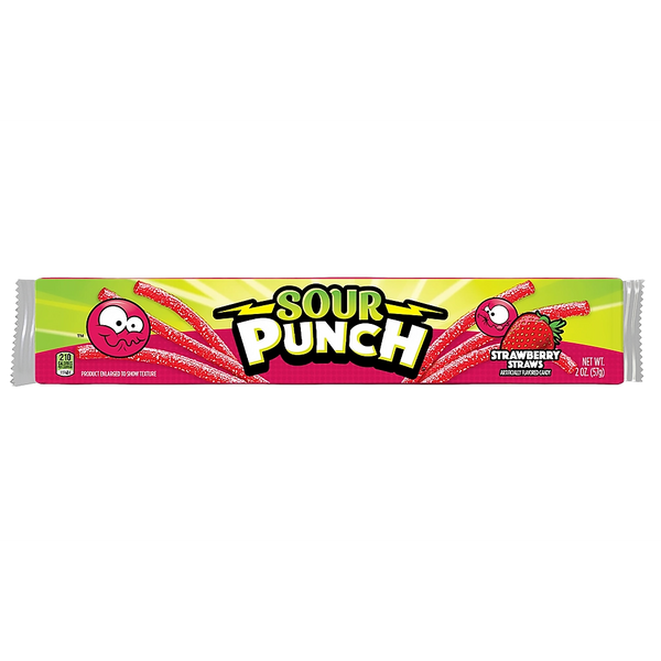 Sour Punch Strawberry Straws 57g