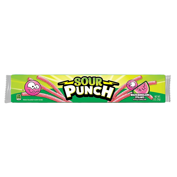 Sour Punch Watermelon Straws 57g