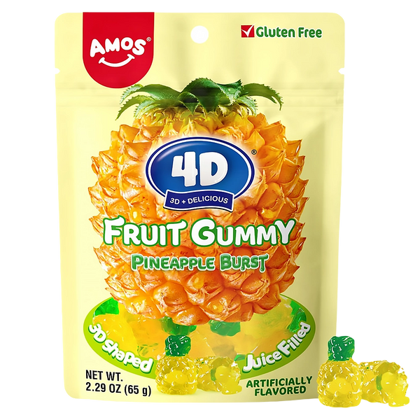 Amos 4D Pineapple Juice Burst 65g