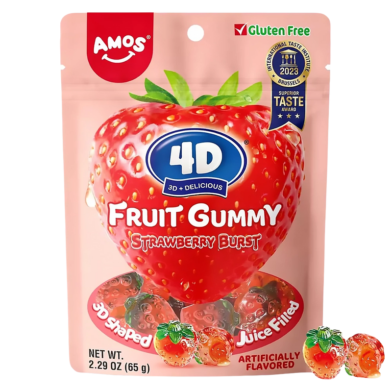 Amos 4D Strawberry Juice Burst 65g