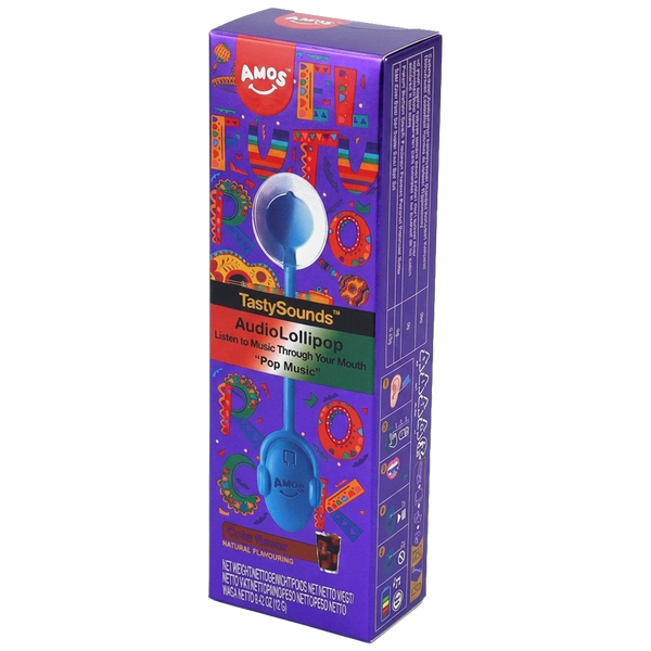 Amos TastySounds Lollipop Cola - El Futuro Music 12g