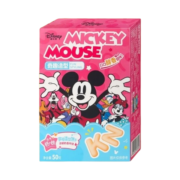 Binqi & Disney Biscuit Letters Milk Flavor 50g
