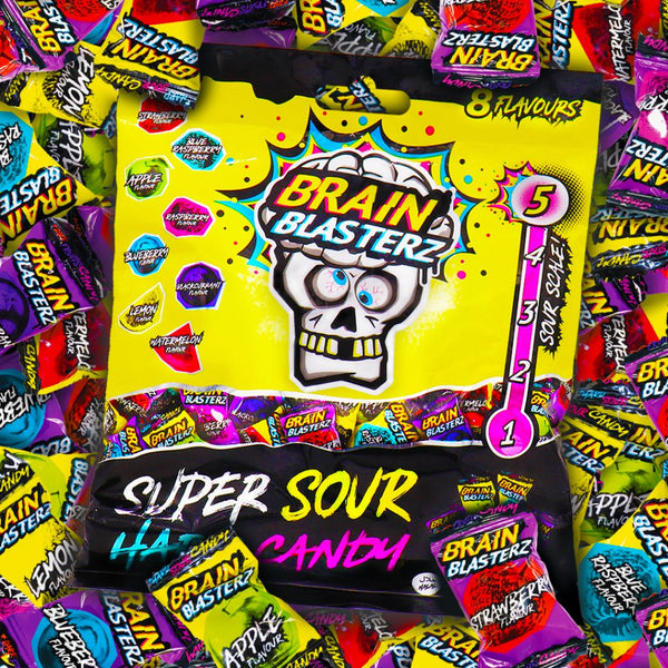 Brain Blasterz Super Sour Hard Candy Level 5 Sour 100g