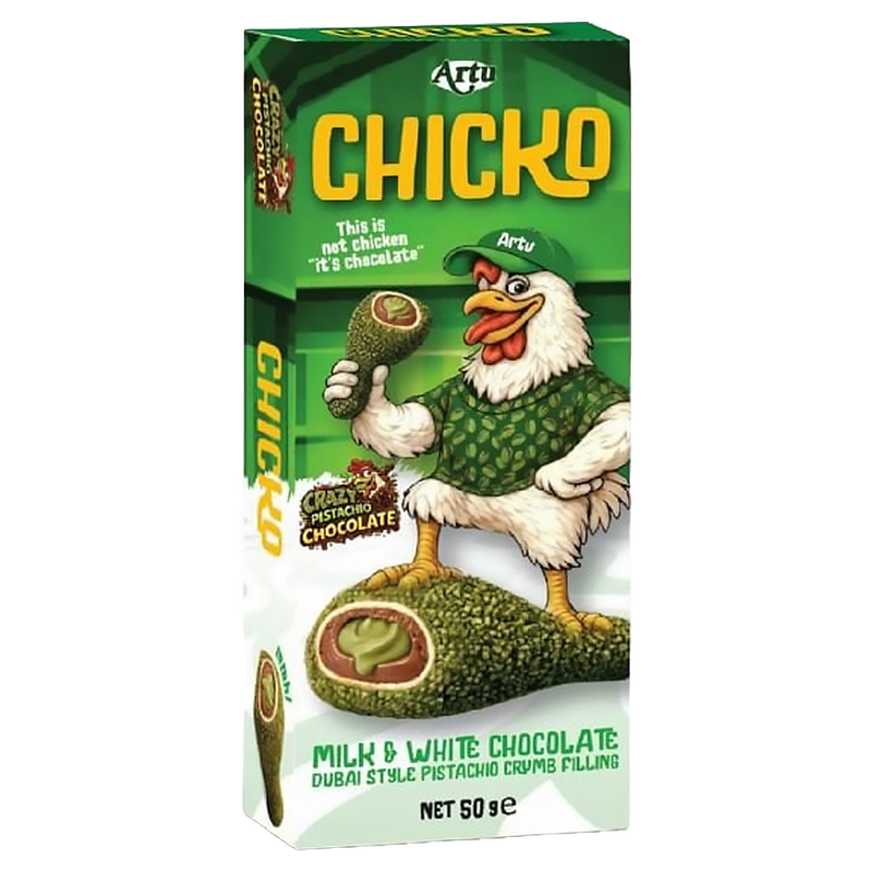Chicko Chicken Chocolate Pistachio Flavor 50g