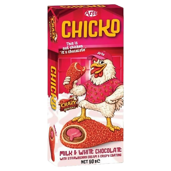 Chicko Chicken Chocolate Strawberry Flavor 50g
