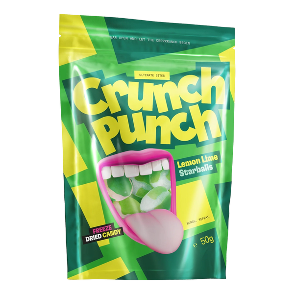 Crunch Punch Freeze Dried Lemon Lime Starballs 50g