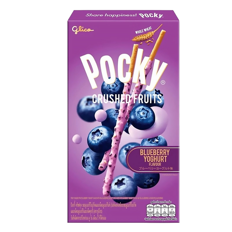 Glico Pocky Crushed Fruits Blueberry Yoghurt 38g THA
