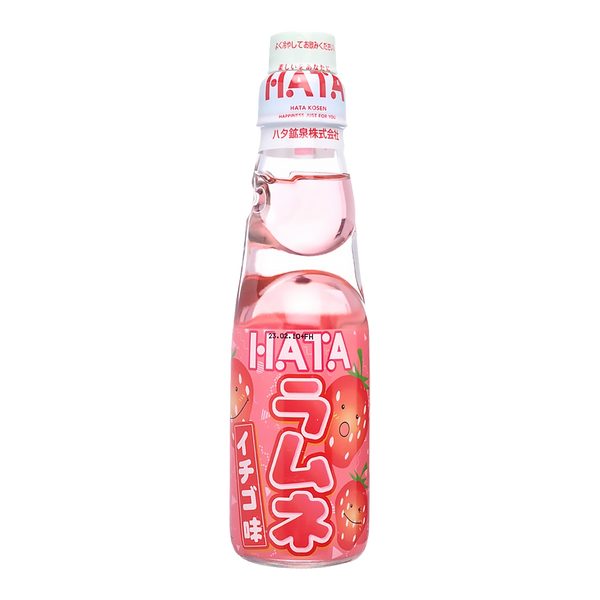 HATA KOSEN Ramune Strawberry Soda Pop 200ml