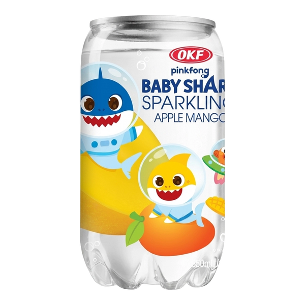 OKF Sparkling Baby Shark Apple Mango Drink 350ml KOR