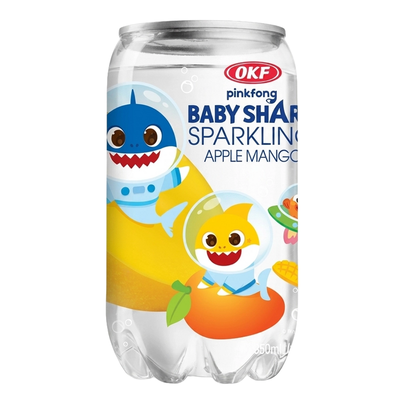 OKF Sparkling Baby Shark Apple Mango Drink 350ml KOR