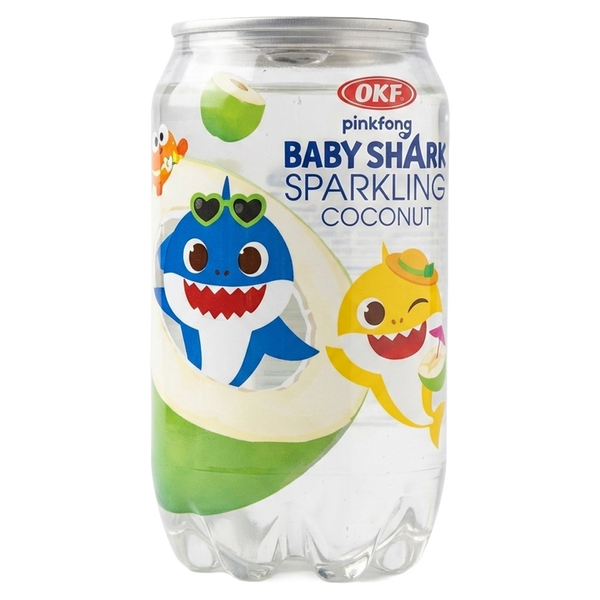 OKF Sparkling Baby Shark Coconut Drink 350ml KOR