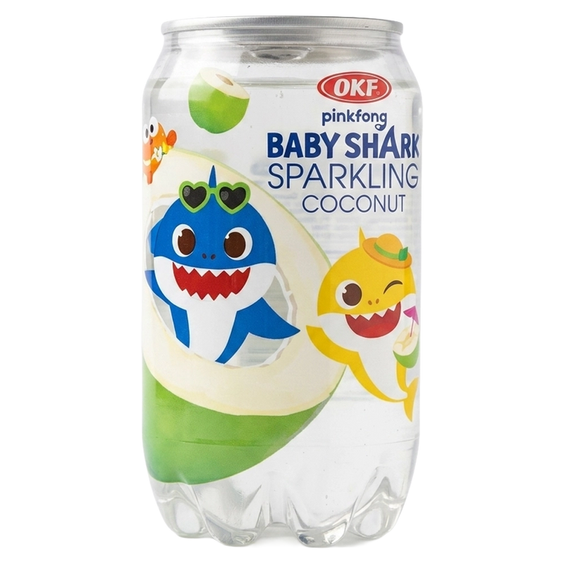 OKF Sparkling Baby Shark Coconut Drink 350ml KOR