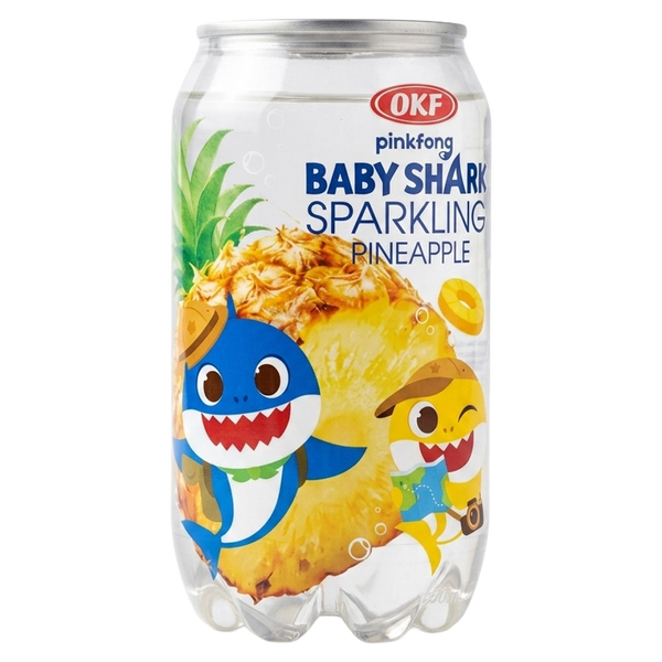 OKF Sparkling Baby Shark Pineapple Drink 350ml KOR