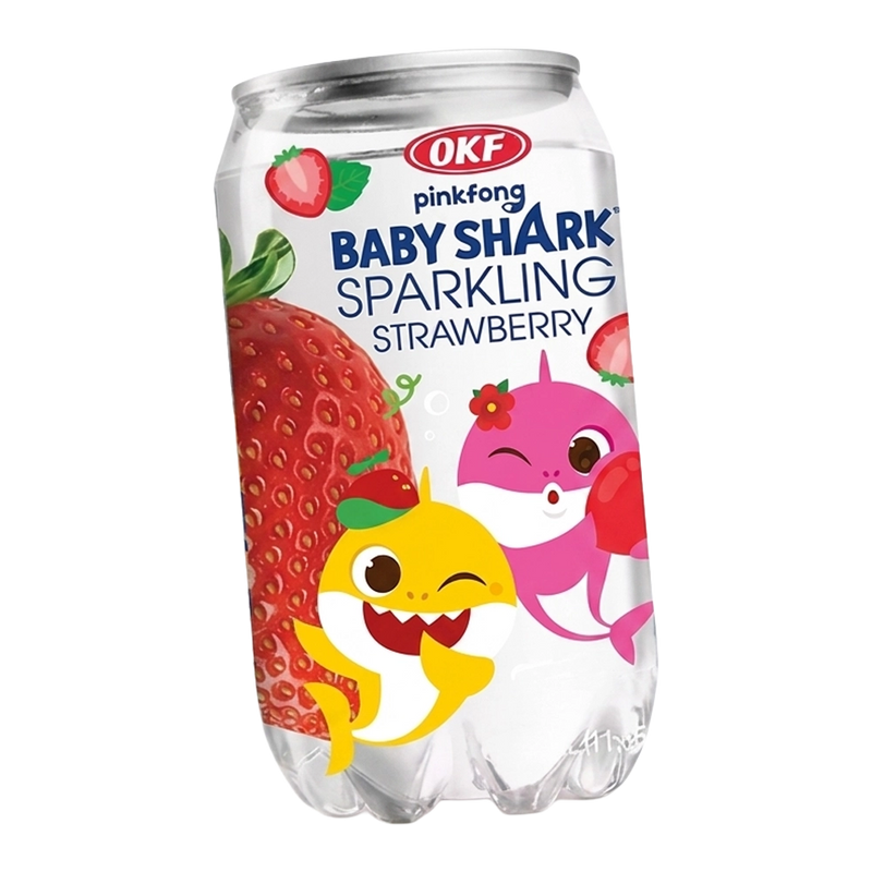 OKF Sparkling Baby Shark Strawberry Drink 350ml KOR