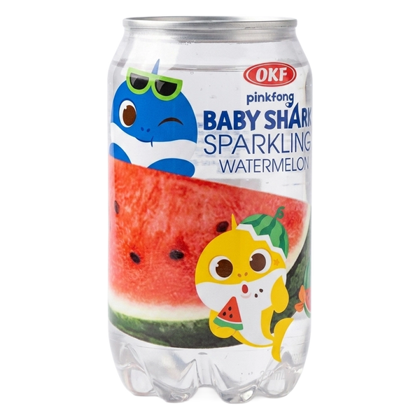 OKF Sparkling Baby Shark Watermelon Drink 350ml KOR