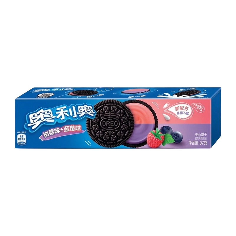 Oreo Double Blueberry & Raspberry Creme 97g
