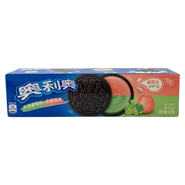 Oreo Double Crystal Grape & Peach Creme 97g