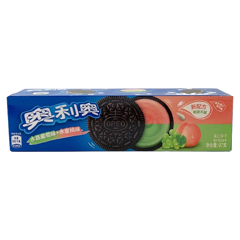 Oreo Double Crystal Grape & Peach Creme 97g