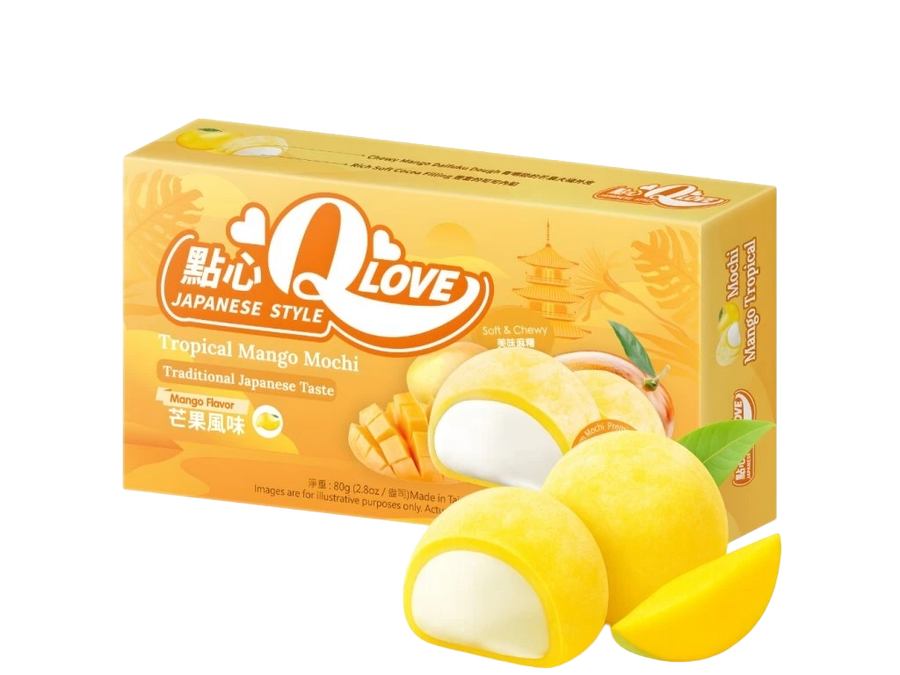 Qlove Tropical Mango Mini Mochi 80g