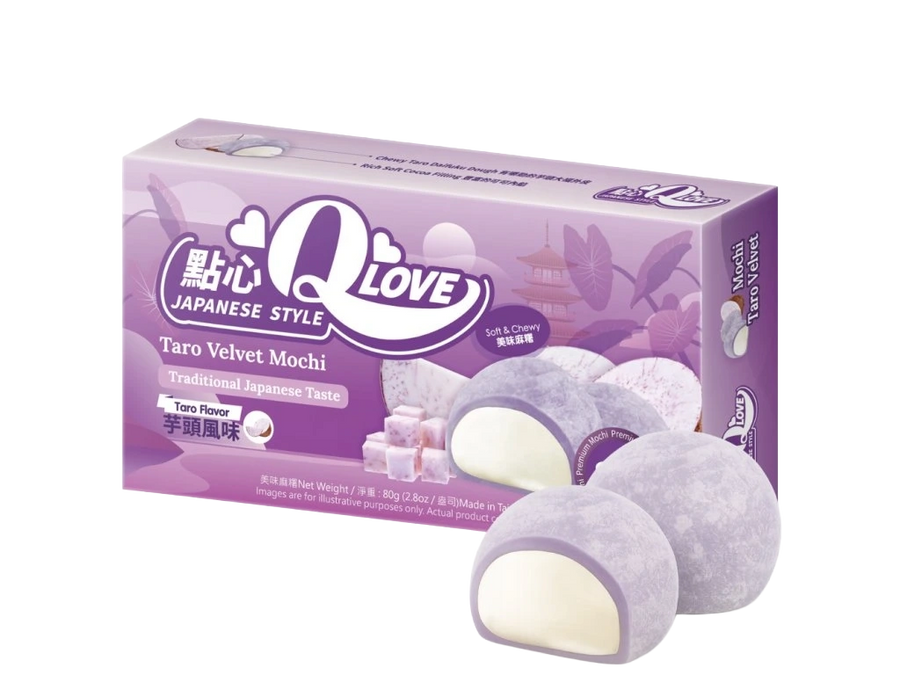 QLove Velvet Taro Mini Mochi 80g