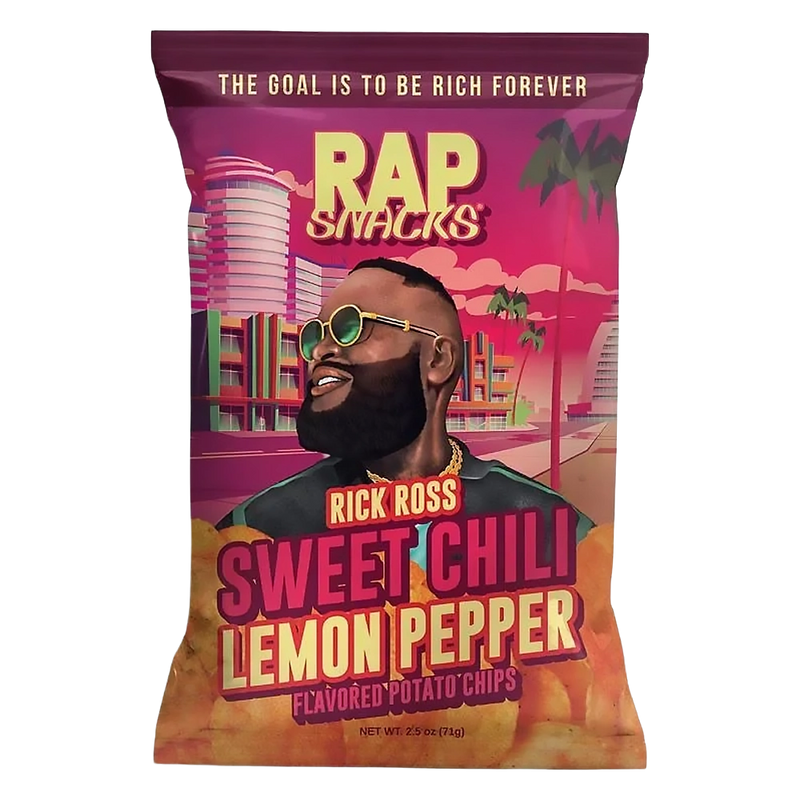 Rap Snacks Rick Ross Sweet Chili Lemon Pepper Chips 71g USA