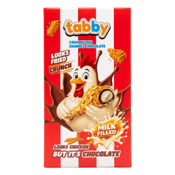 Tabby Chicken Crunchy Chocolate Classic Flavor 50g