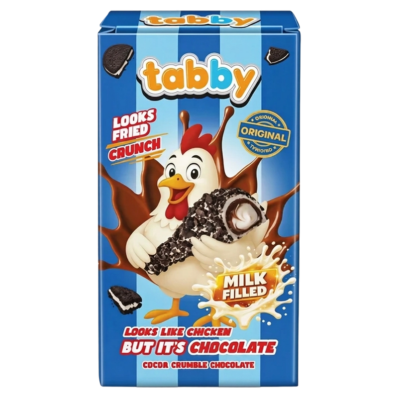 Tabby Chicken Crunchy Chocolate Oreo Flavor 50g
