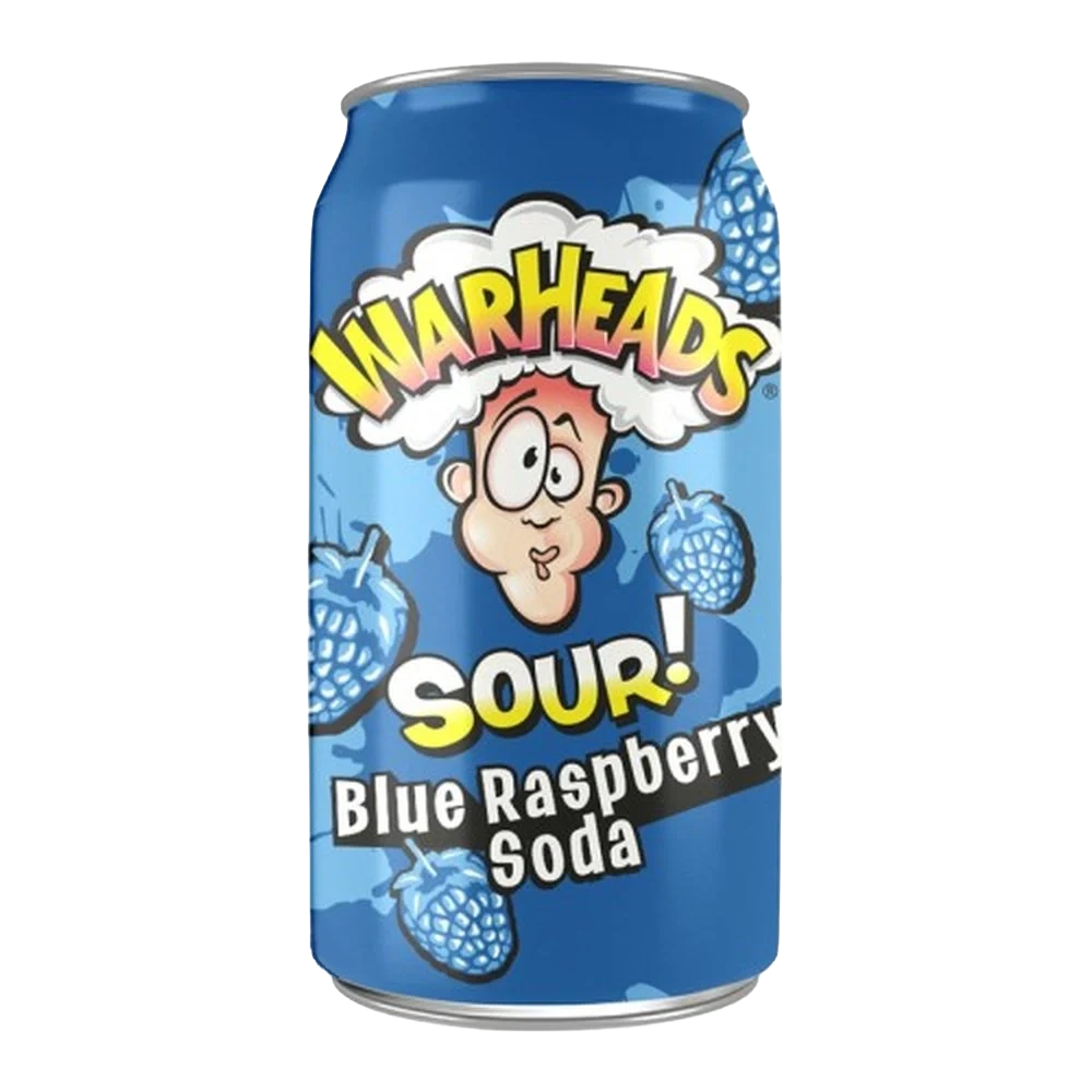 Warheads Blue Raspberry Soda 330ml – Pop n Roll