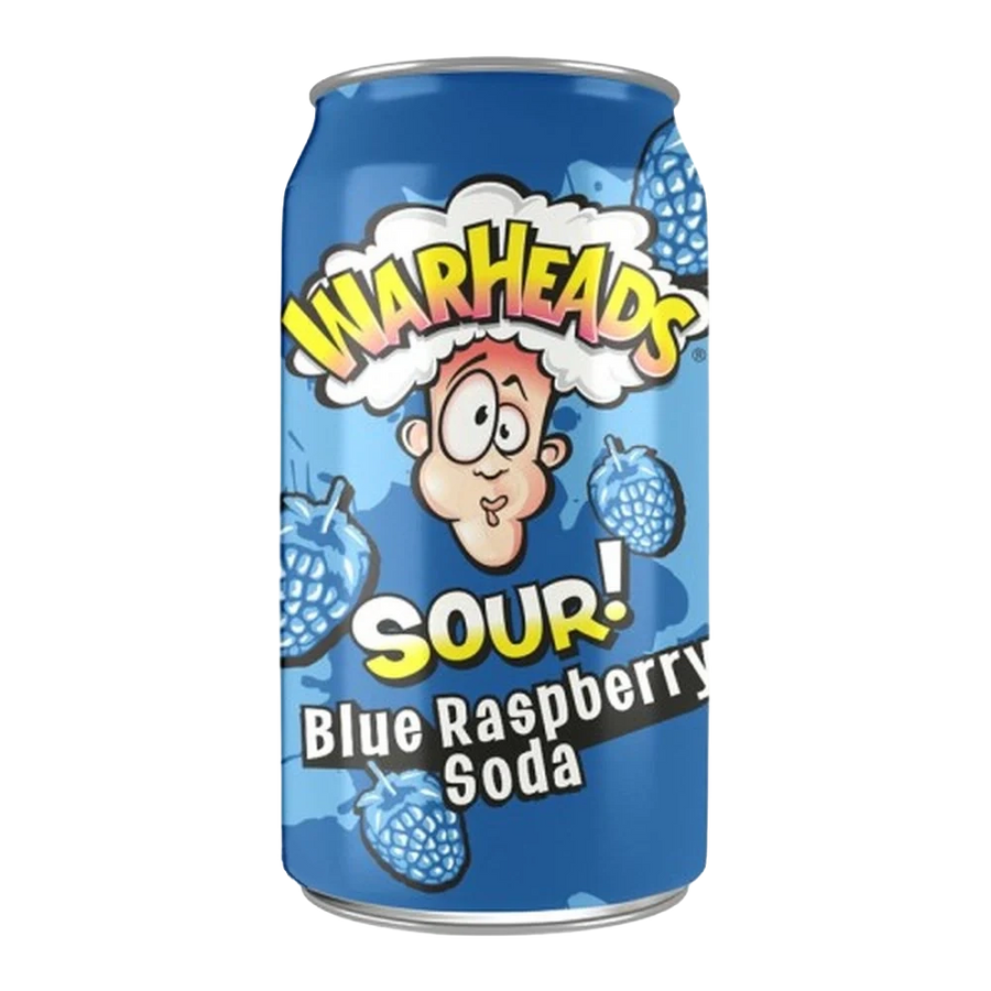 Warheads Blue Raspberry Soda 330ml