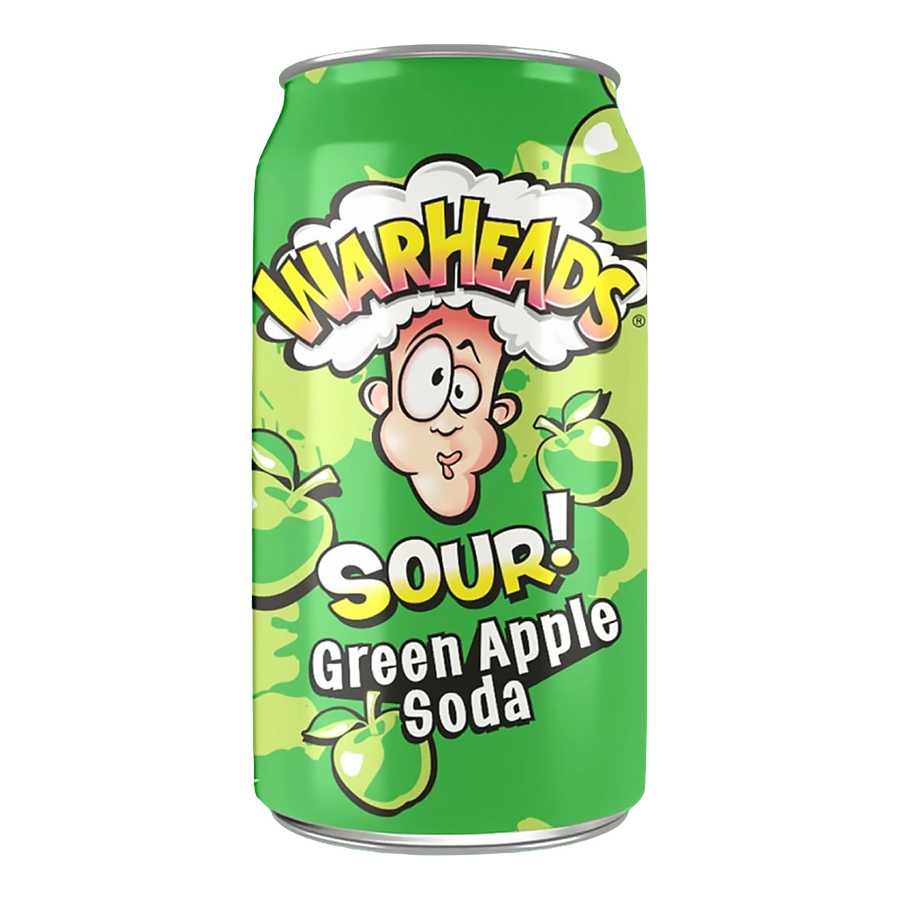 Warheads Green Apple Soda 330ml